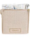 Versace Barocco Towels (set Of Four) In Blau