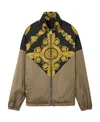 Versace Barocco Track Jacket In Brown