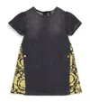 Versace Short Sleeve Dress In Black