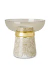 Versace Barocco Trimmed Vase In Neutral