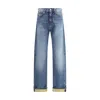 Versace Barocco Turn-up Jeans