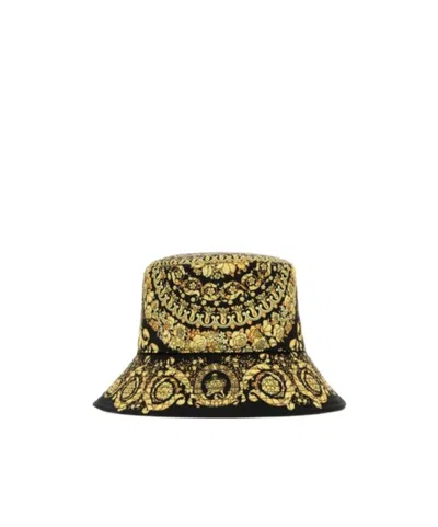 VERSACE VERSACE BAROCO PRINTED BUCKET HAT