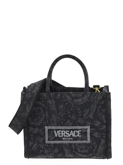 Versace Baroque Bag In Black