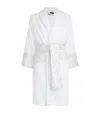 Versace Baroque Bathrobe In White