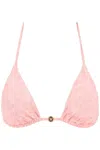 Versace Bikini Top In Pale Pink