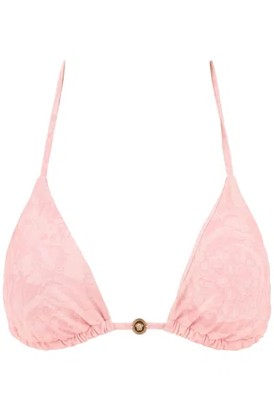 Versace Bikini Top In Pink