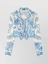 Versace Underwater Barocco Shirt And Blouse Multicolor In Blue