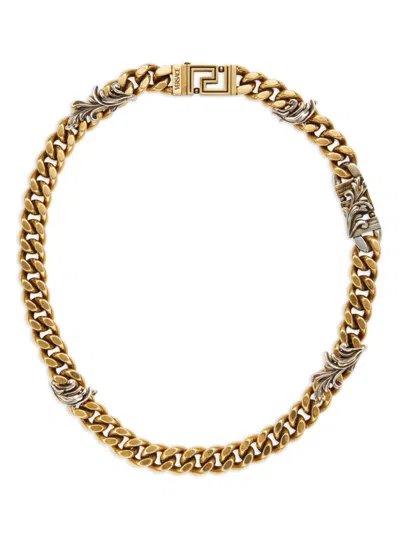 Versace Baroque-detail Necklace In Gold