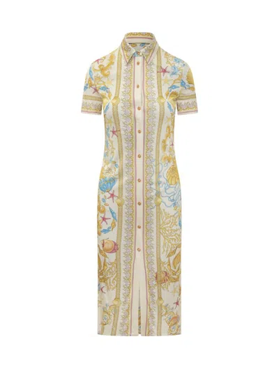 Versace Baroque Dress. In Neutral