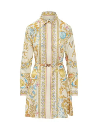 Versace Baroque Dress. In Yellow