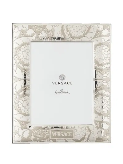 Versace Baroque-embellished Picture Frame (15cm X 20cm) In Silver