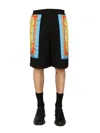 VERSACE BAROQUE GODDESS BERMUDA SHORTS