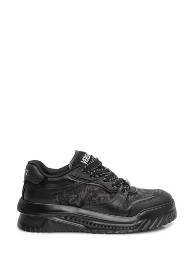 Versace Baroque Odyssey Trainers In Black