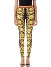 Versace Baroque Parade Leggings In Black