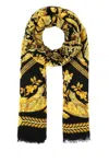 VERSACE VERSACE BAROQUE PATTERN KNITTED SCARF