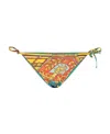 Versace Baroque Pattern-print Bikini Bottoms In Multicolor