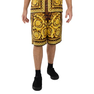 Versace Baroque Pattern-printed Shorts In Multi