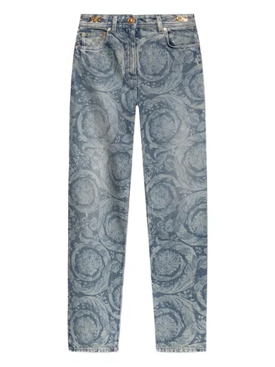 Versace Baroque-patterned Jeans