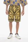 Versace Barocco Print Silk Shorts