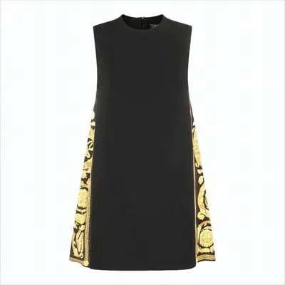 Versace Baroque-patterned Sleeveless Midi Dress By  In Multi
