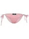 VERSACE VERSACE 'BAROQUE' PINK POLYESTER BLEND BIKINI BOTTOMS