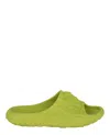 Versace Baroque Pool Slides Man Sandals Green Size 9 Rubber In Yellow