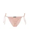 Versace Baroque Print Bikini Bottom In Pink
