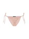 Versace Baroque Print Bikini Bottom In Pink