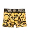 Versace Baroque-print Cotton Boxer Briefs In Black Print