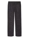 Versace Baroque-print Drawstring Trousers In Brown