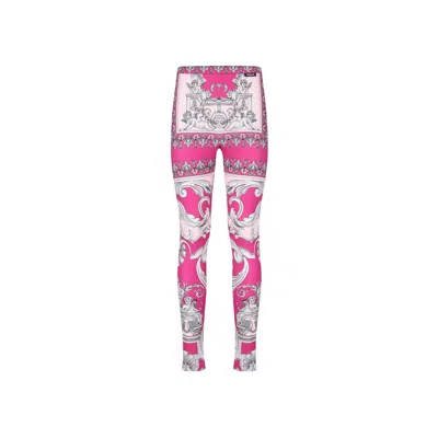 Versace Baroque Print Leggings In Multi