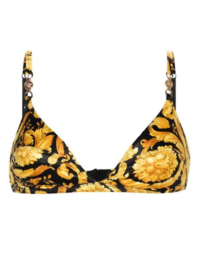 Versace Baroque-print Medusa-motif Bra