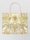 Versace Baroque Print Tote Bag Shoulder Strap Handles In Multi