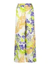 Versace Baroque Print Trousers In Multicolor