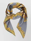 Versace Baroque-cheetah Print Silk Scarf