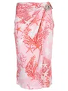 Versace Holiday Print Medusa Skirt