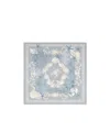Versace La Vacanza Silk Twill Square Scarf In Gray