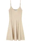 Versace Baroque Texture Mini Robe In Tan