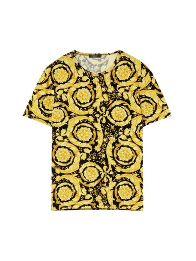 Versace Baroque" Underwear T-shirt In Black