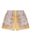 Versace Baroqueprint Shorts In Multi