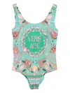 Versace Barrocco Swimsuit In Multi