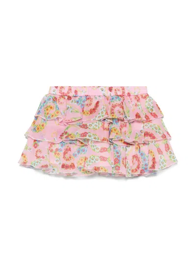 VERSACE BAROCCO FLOWERS SKIRT