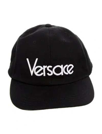 Pre-owned Versace Baseball Cap In Black