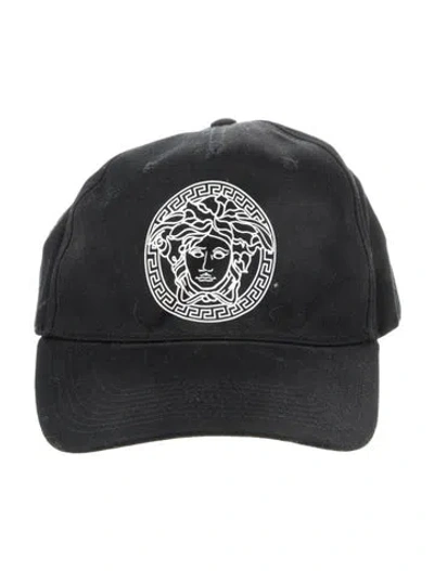 Pre-owned Versace Baseball Cap In Black