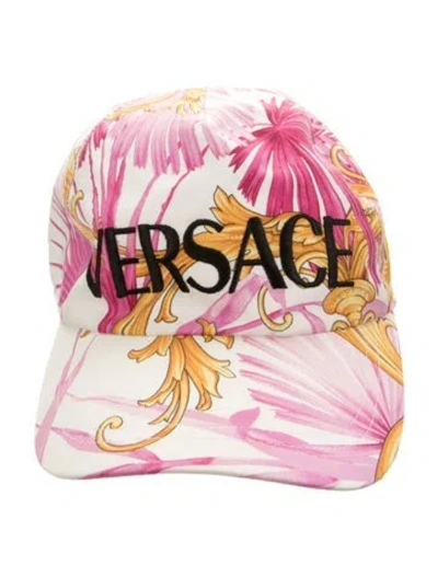 Pre-owned Versace Baseball Cap In Pink