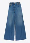 Versace La Medusa Jeans In Blue