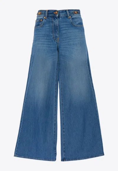 VERSACE BASIC WIDE-LEG JEANS
