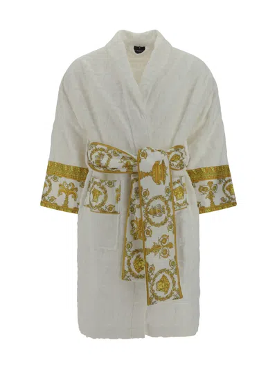 Versace Bathrobe In White