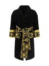 Versace Bathrobe In Black