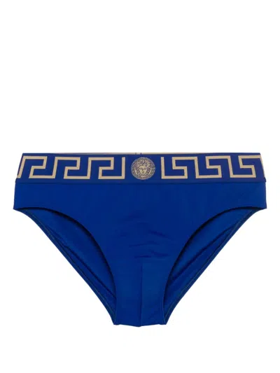 VERSACE BEACH BRIEFS WITH GREEK LOGO